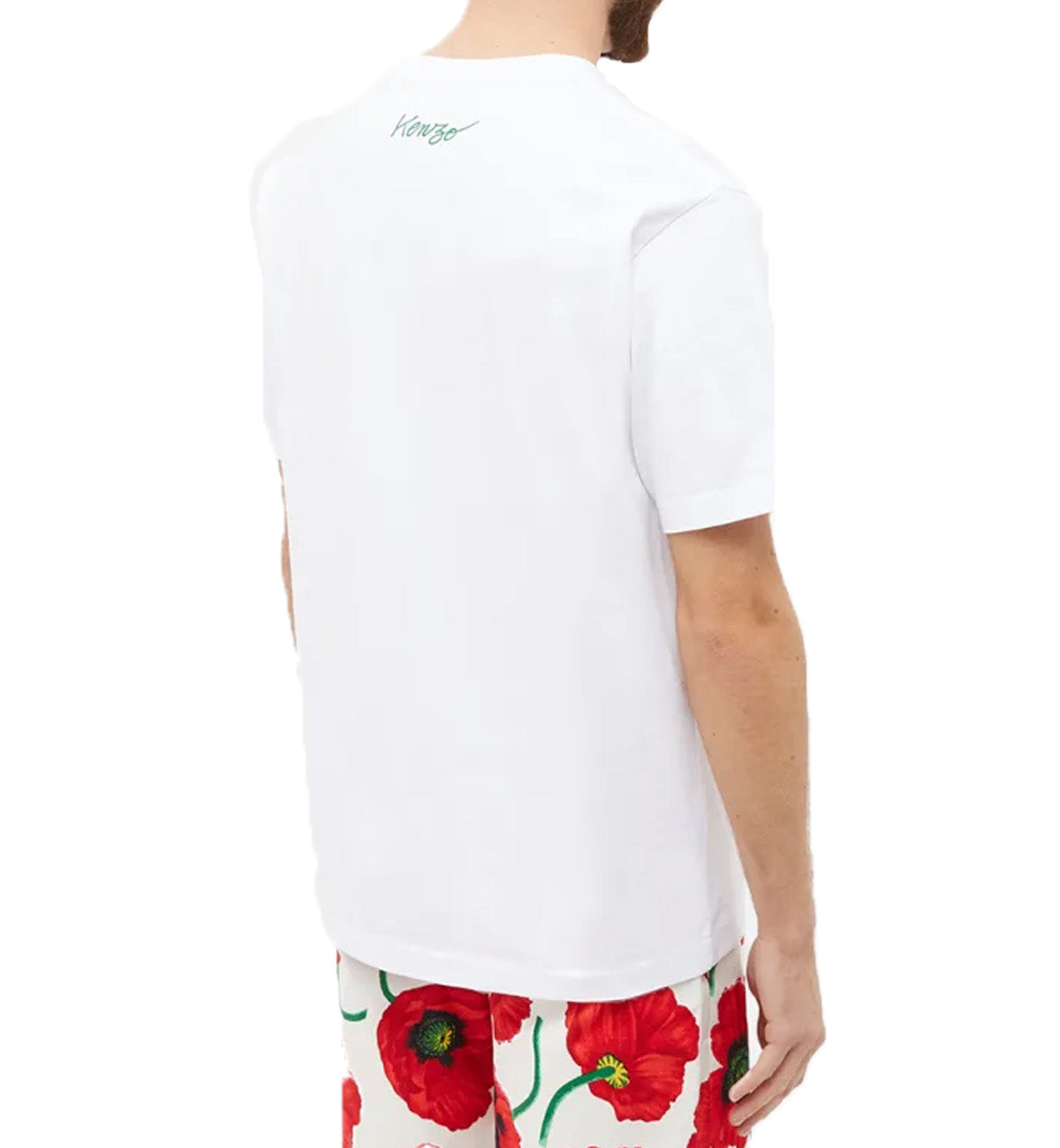 Kenzo 'Boke Flower' Poppy Printed T-shirt (White)