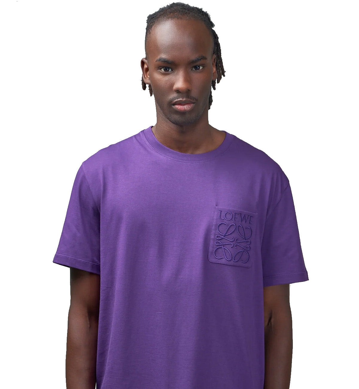 Loewe Fit Logo Pocket T-Shirt (Purple)