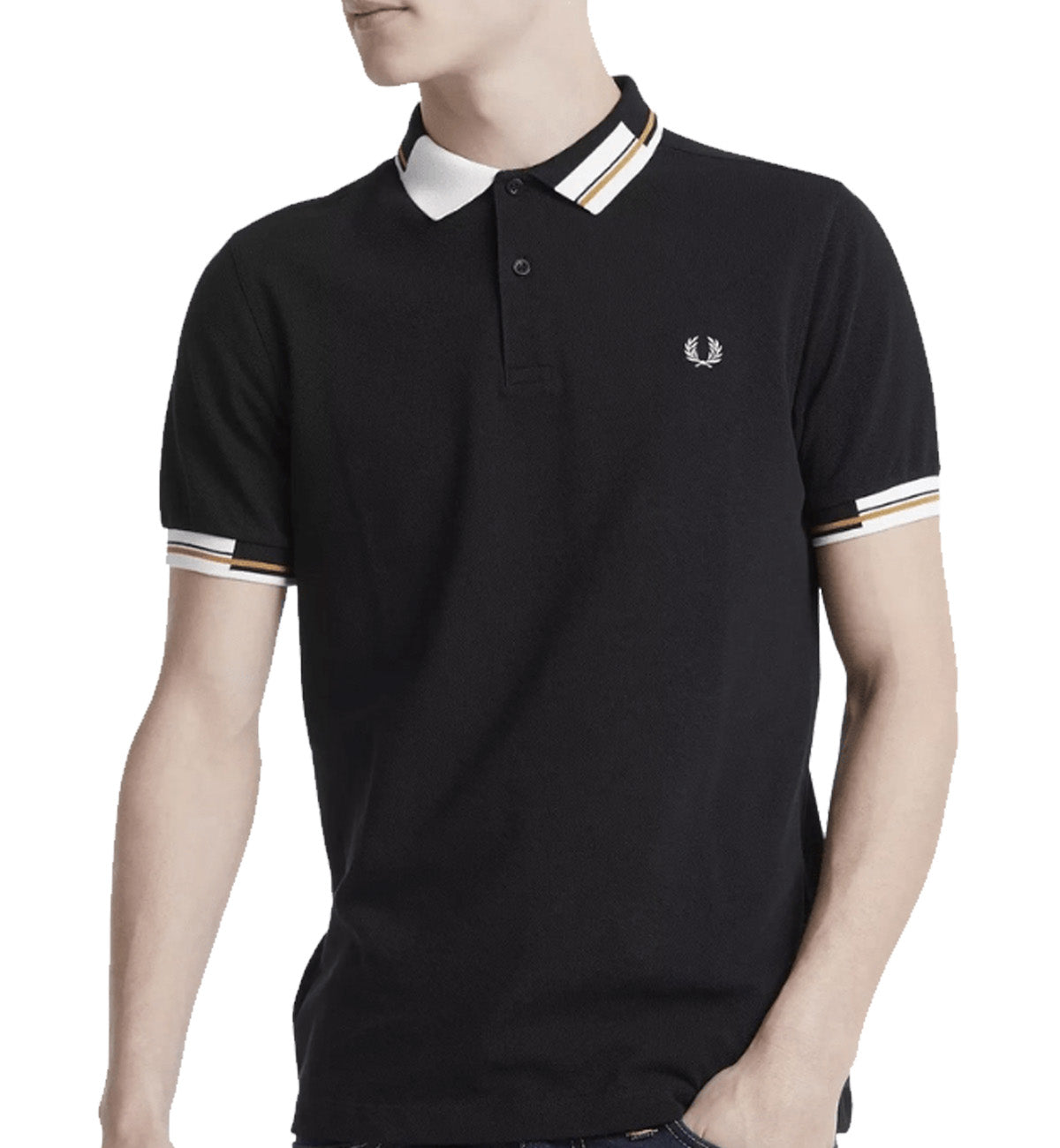 Fred Perry Abstract Collar Polo Shirt
