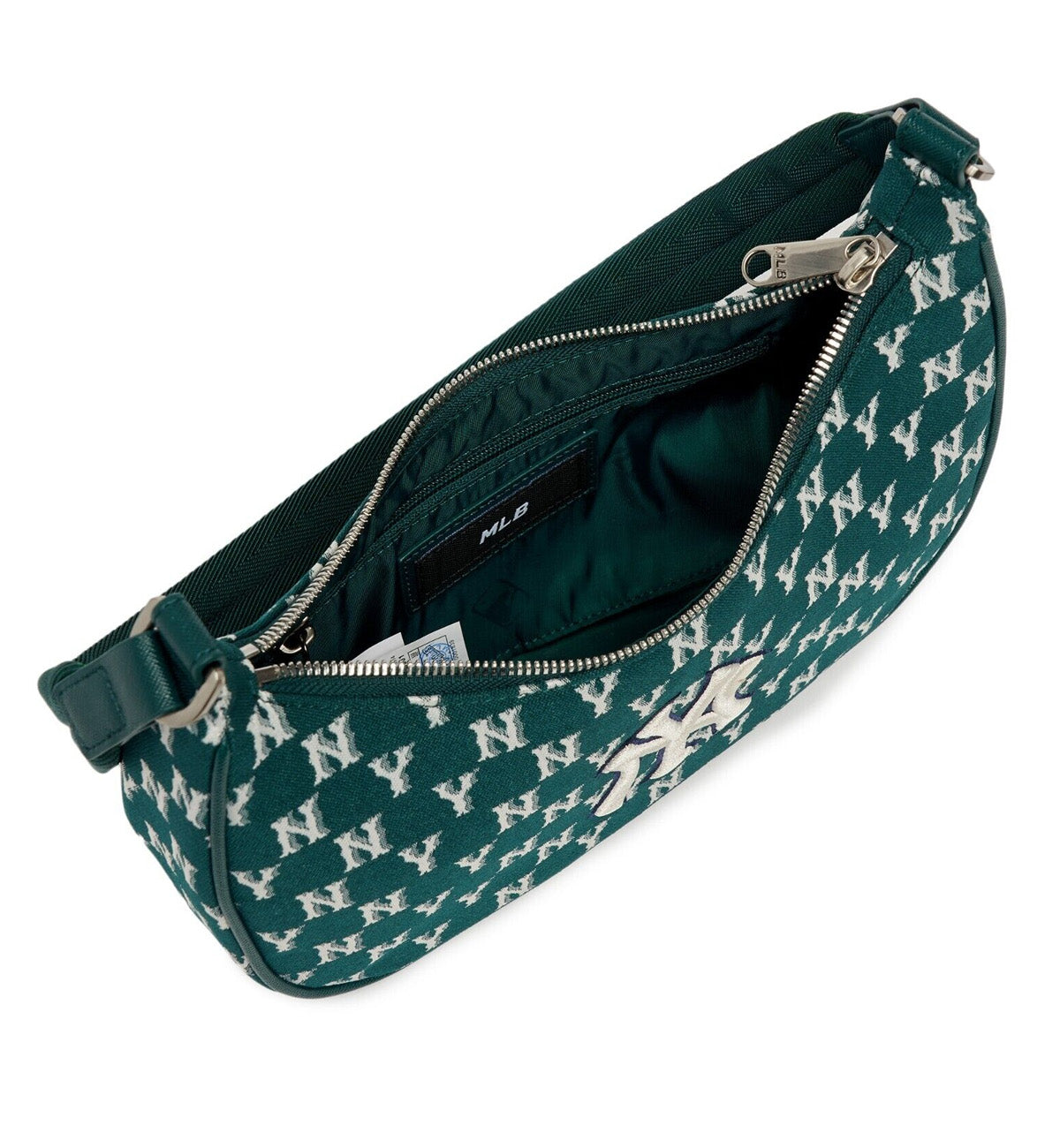 MLB Monogram Jacquard Hobo Bag (Green)