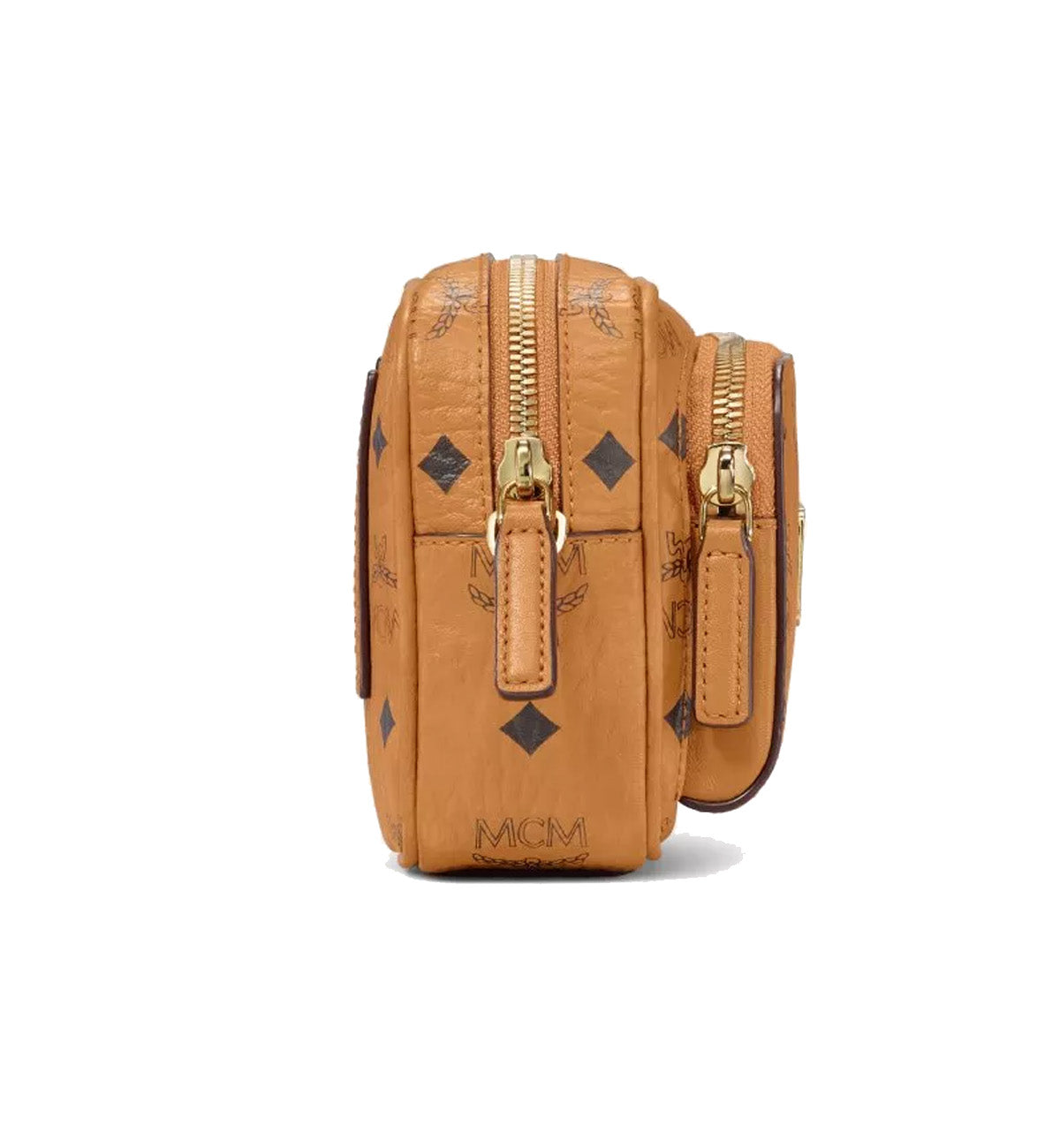 MCM Mini Aren Crossbody Visetos (Cognac)