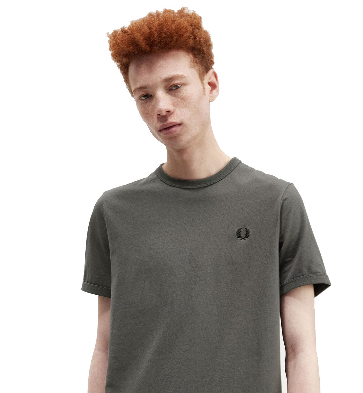 Fred Perry Small Logo T-Shirt (Cement)