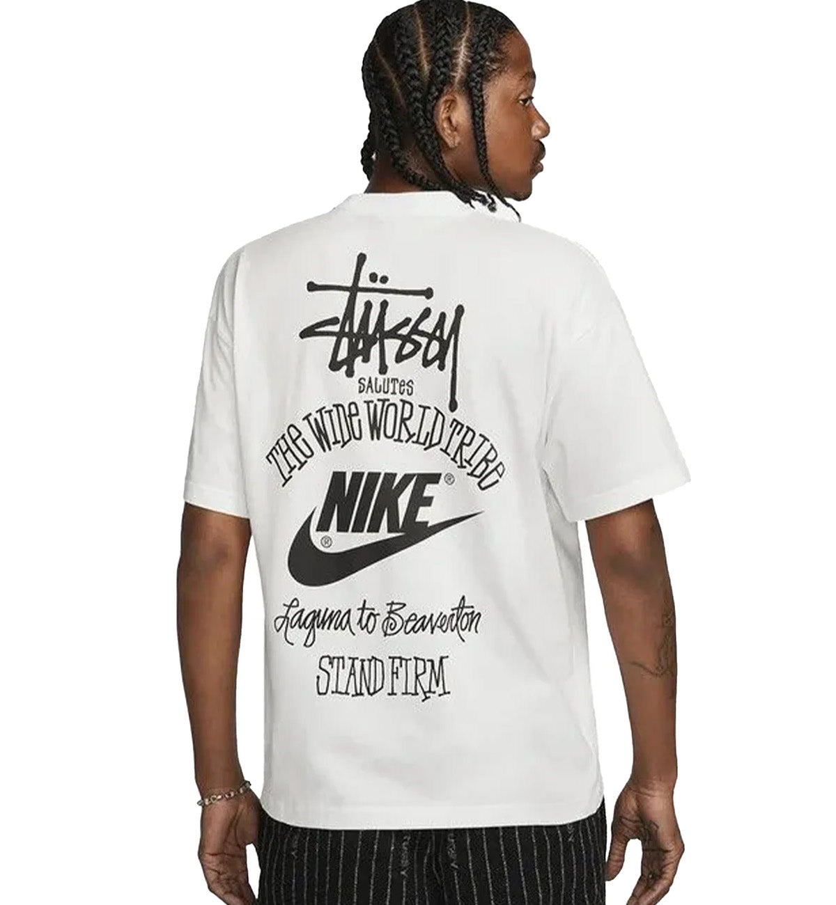 Stussy x Nike The Wide World Tribe Tee (White) – The Factory KL