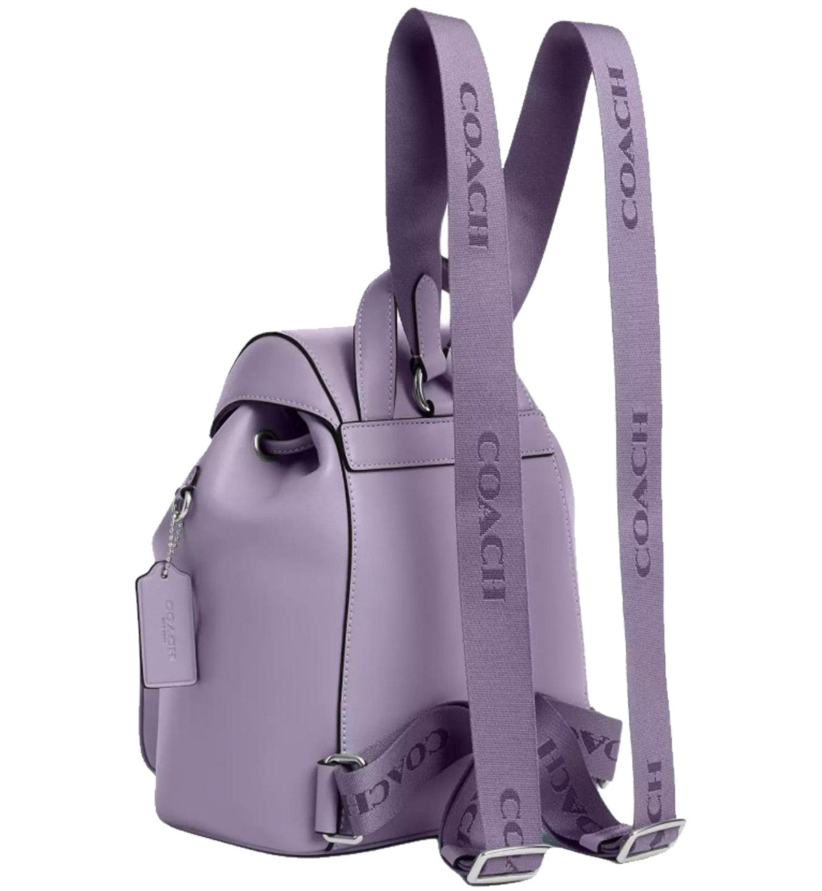 Purple coach backpack best sale