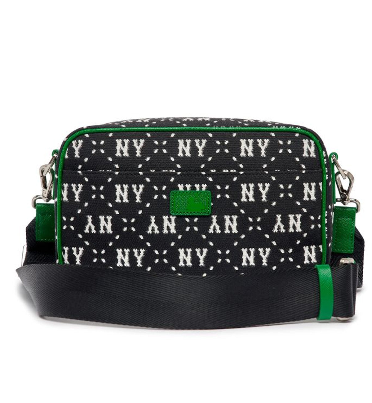 Dia Monogram Jacquard Mini Cross Bag (Black Green)