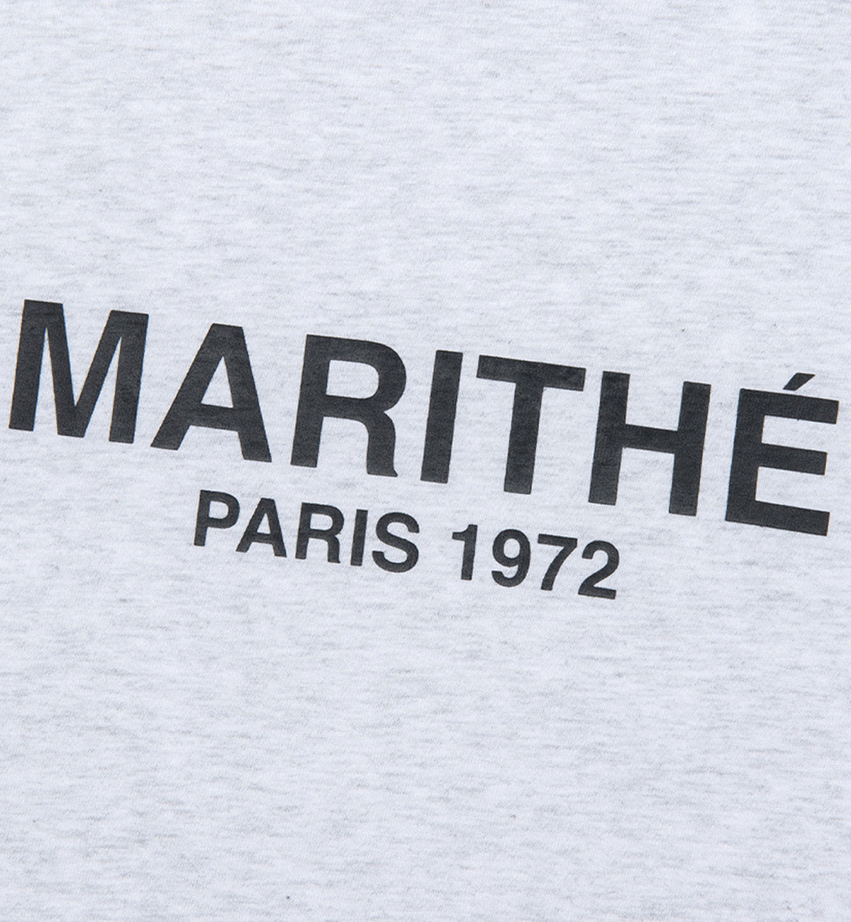 Marithe Regular Logo T-Shirt (Light Heather Grey)