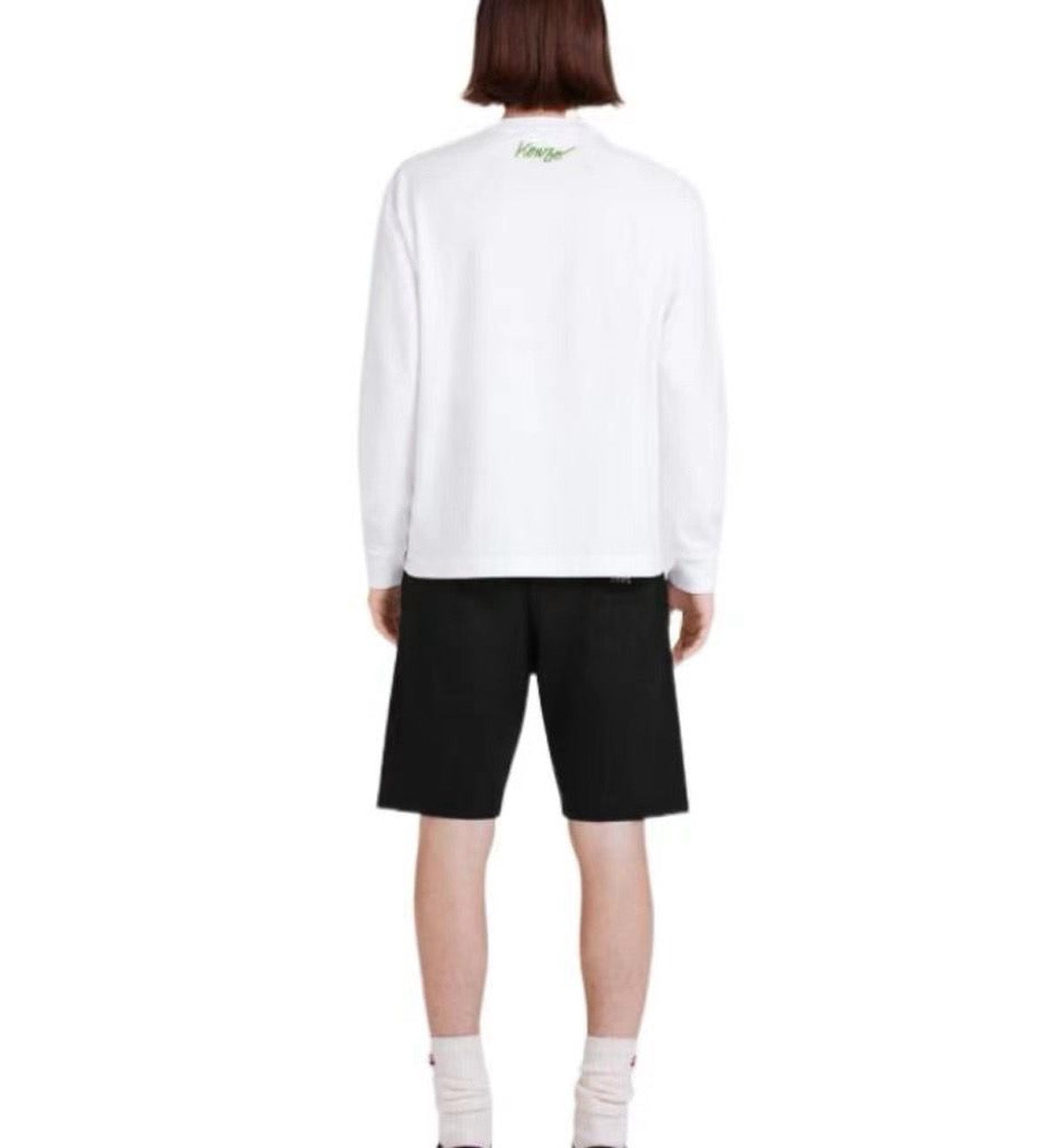 Kenzo Red Front Poppy Flower White Sweatshirt