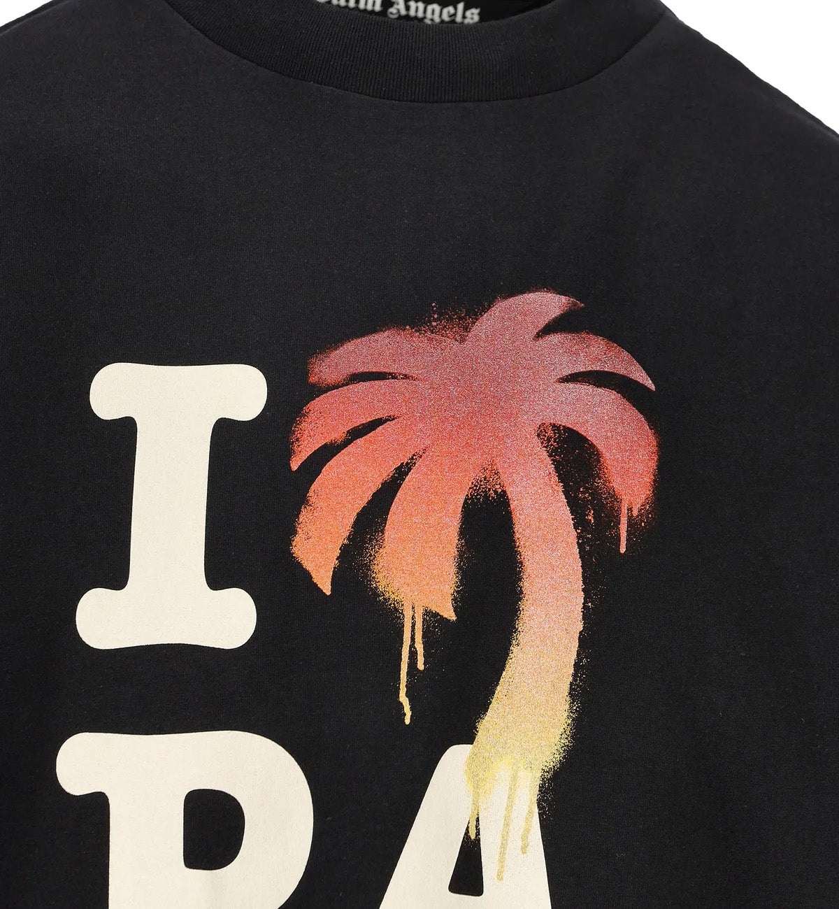 Palm Angels Black 2023 New Logo T-Shirt