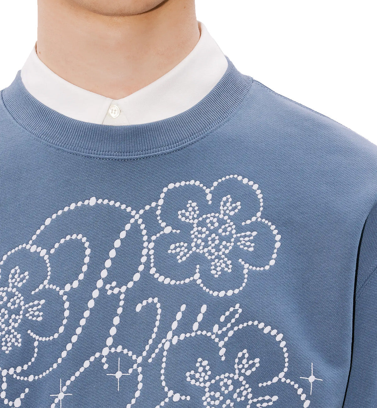 Kenzo Constellation Embroidered Sweatshirt (Blue)