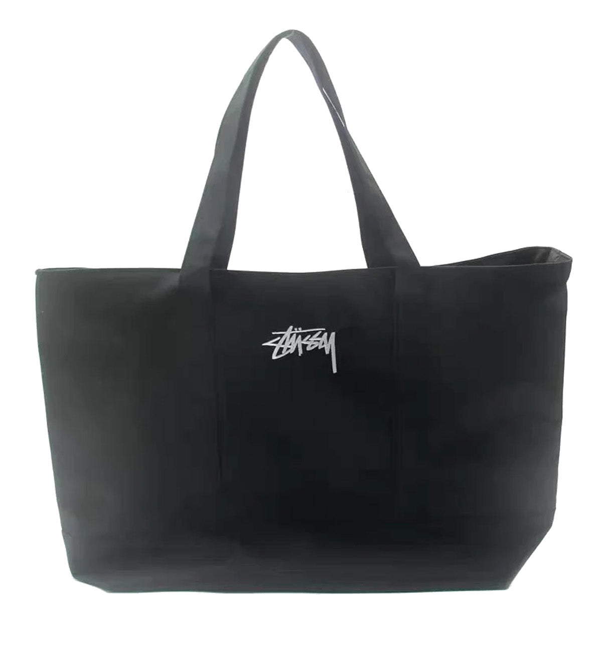 Stussy - Embroidered Logo Canvas Tote Bag in Black