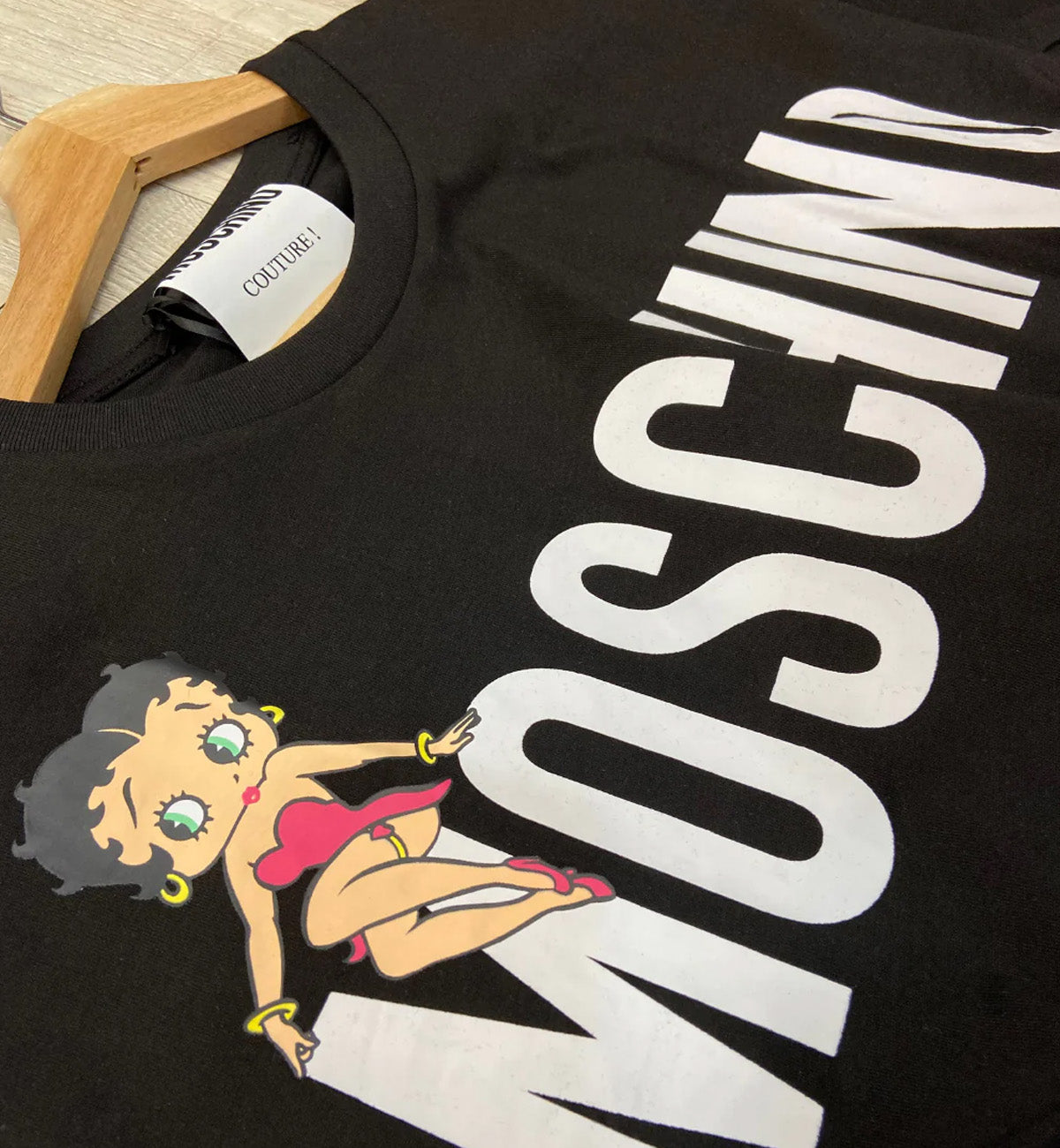 Moschino Betty Boop Printed T Shirt Black