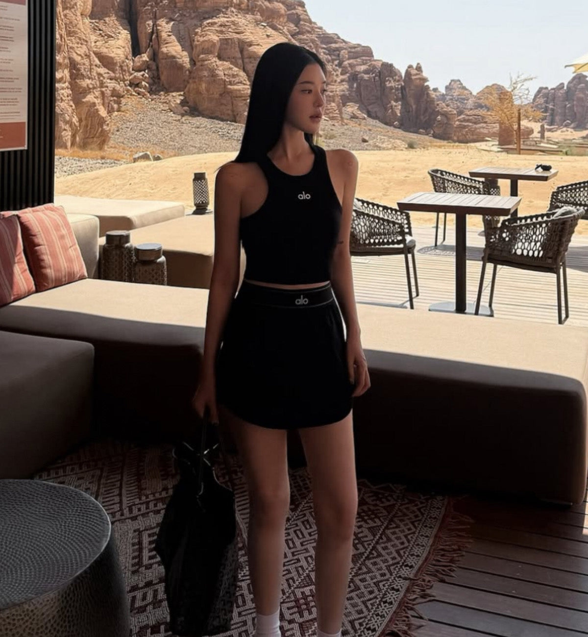 Alo Yoga Aspire JISOO Singlet Ladies (Black)