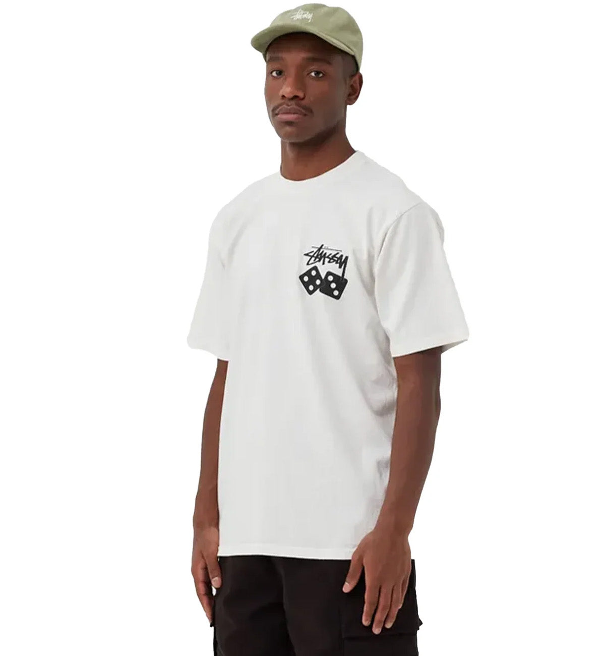 Stussy Dice Pig Dyed Tee (White)