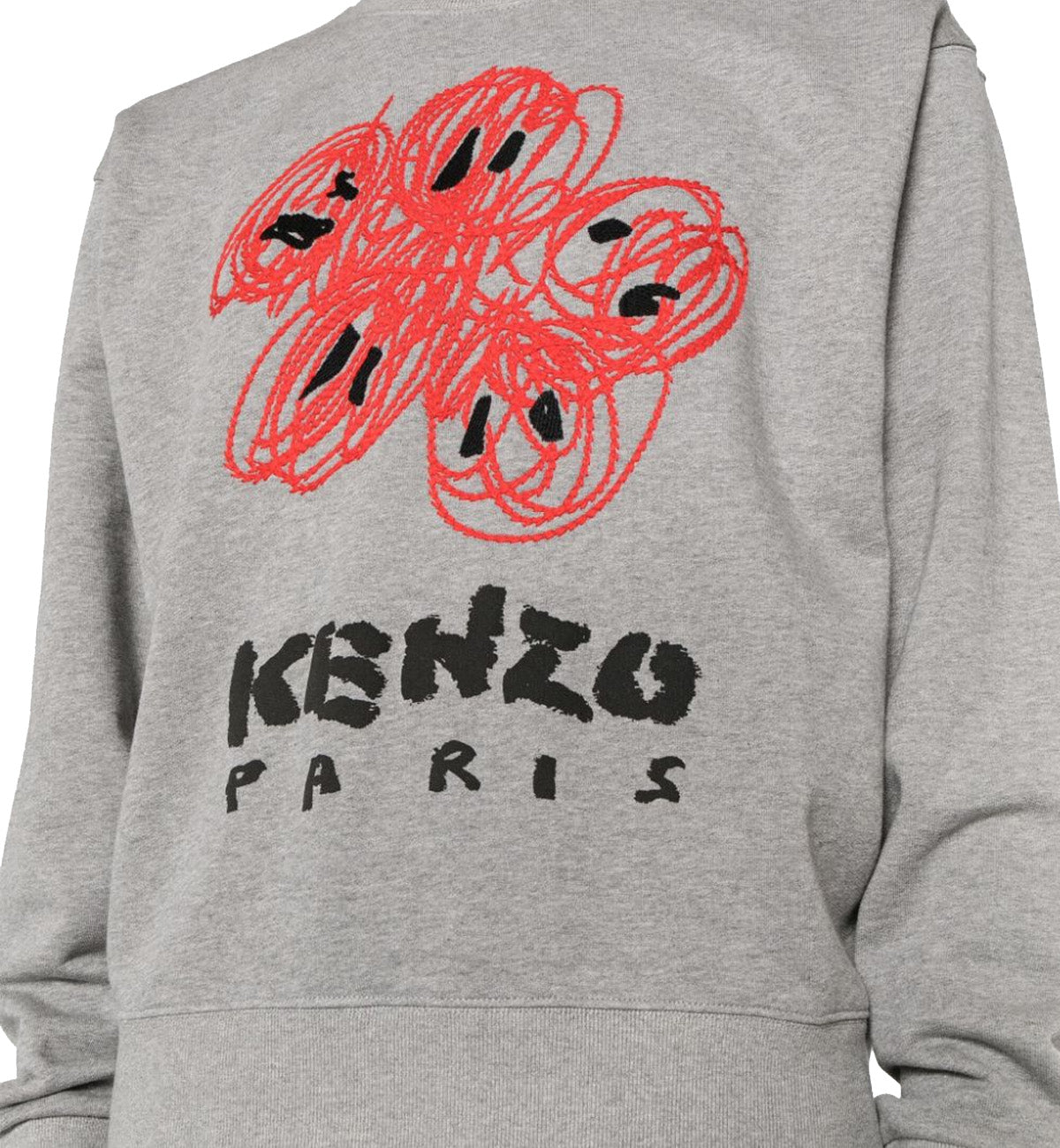 Kenzo Drawn Varsity Sweatshirt (Grey)