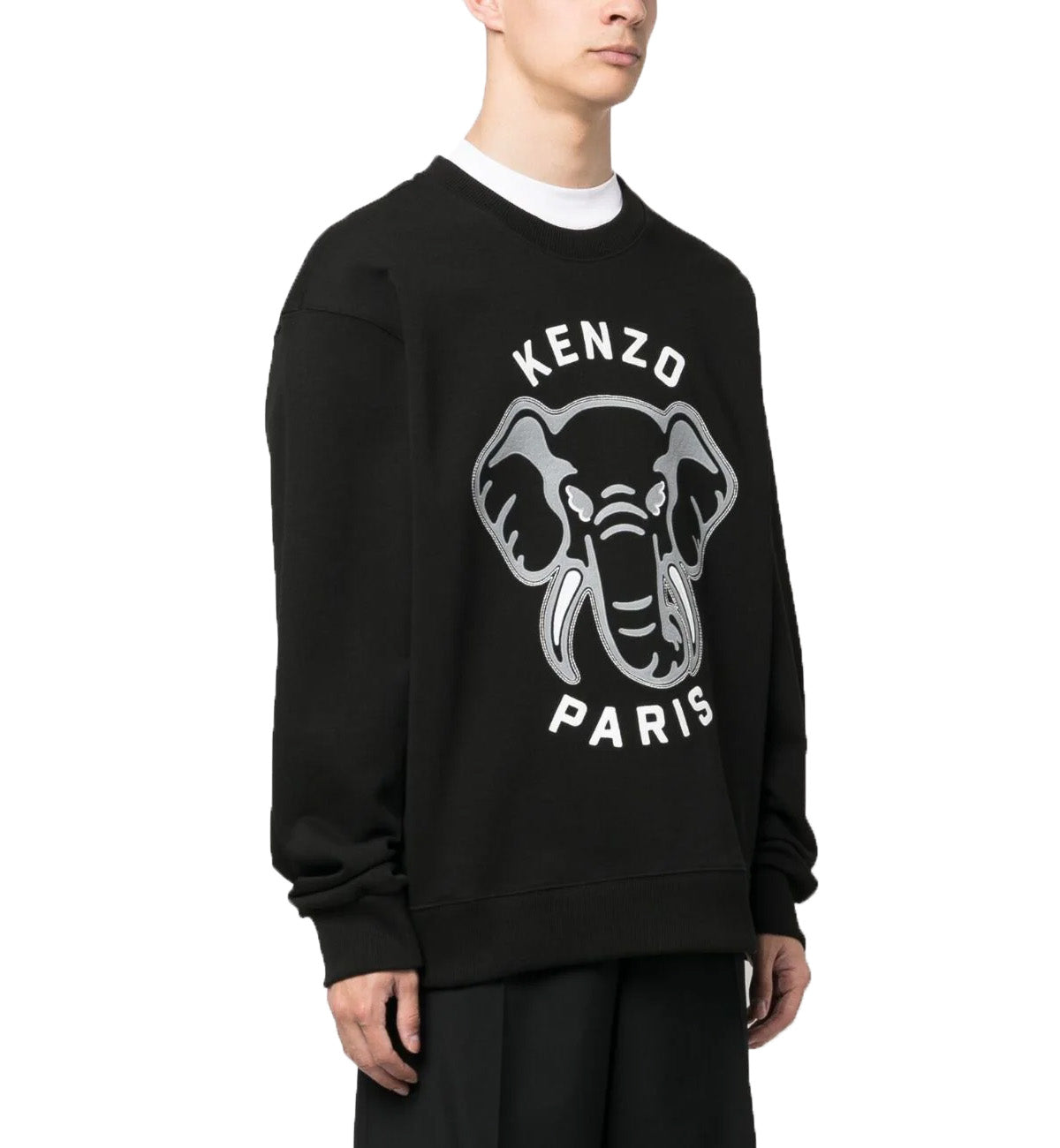 Kenzo Elephant Varsity Jungle Black Sweatshirt