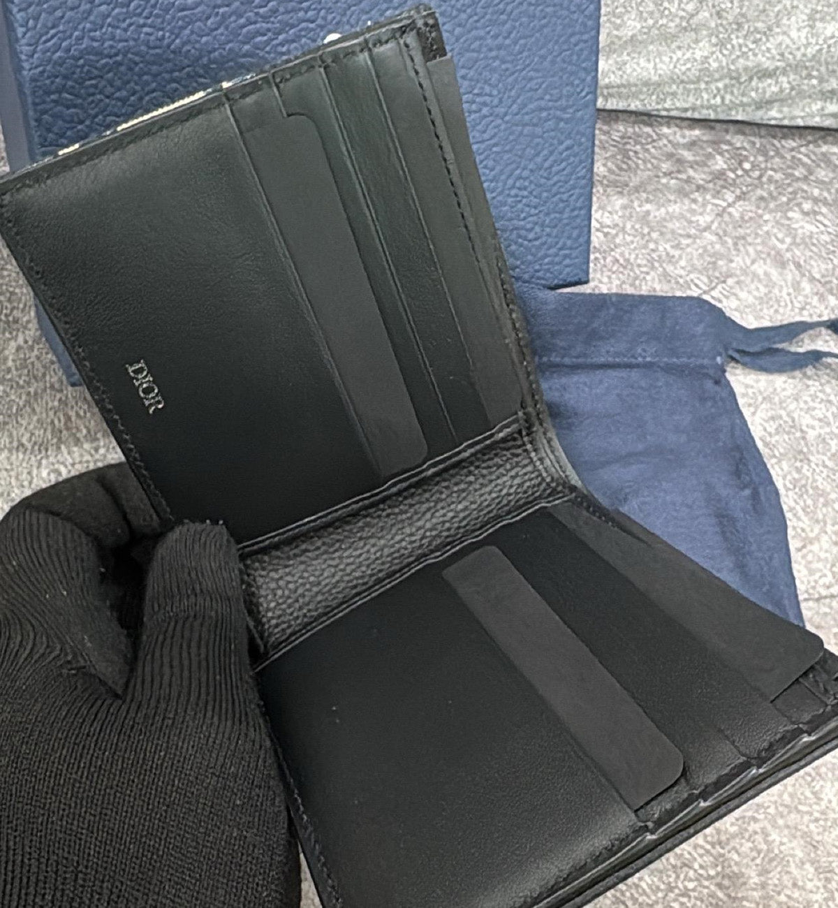 [Pre-Used] Dior Oblique Leather Wallet