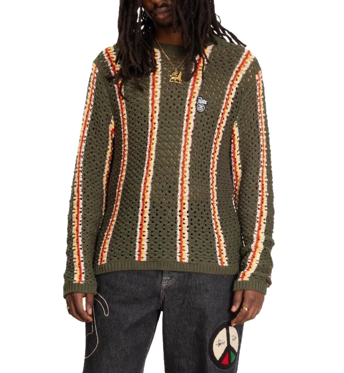 Stussy x Patta Striped Loose Gauge Sweater