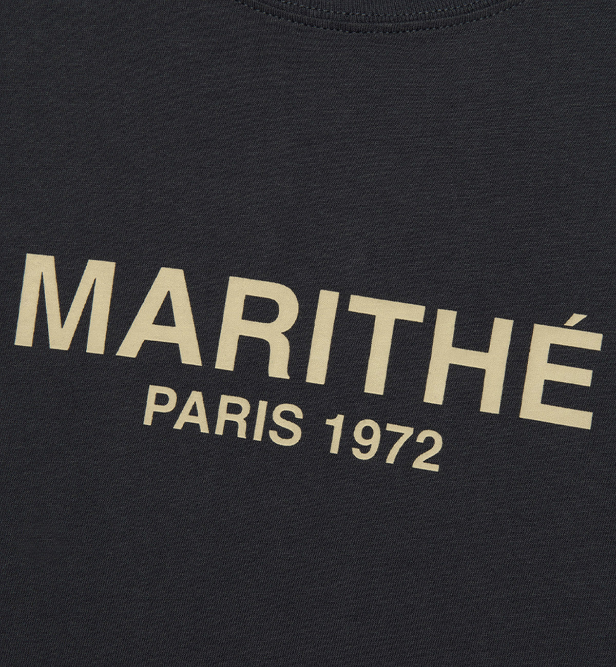 Marithe Regular Logo T-Shirt (Charcoal)