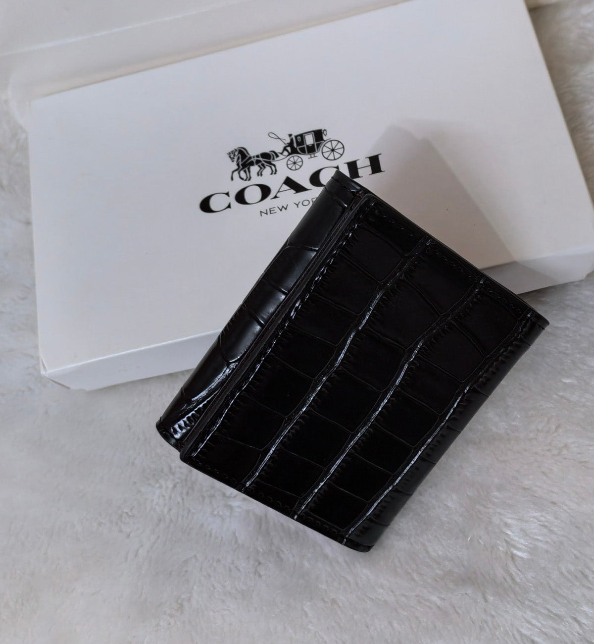 Coach Small Embossed Morgan Leather Wallet