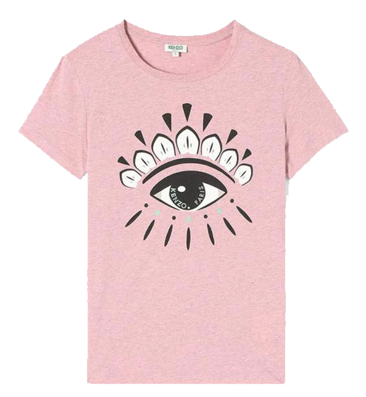 Kenzo Female White Eye (Black Line) T-Shirt (Pink)