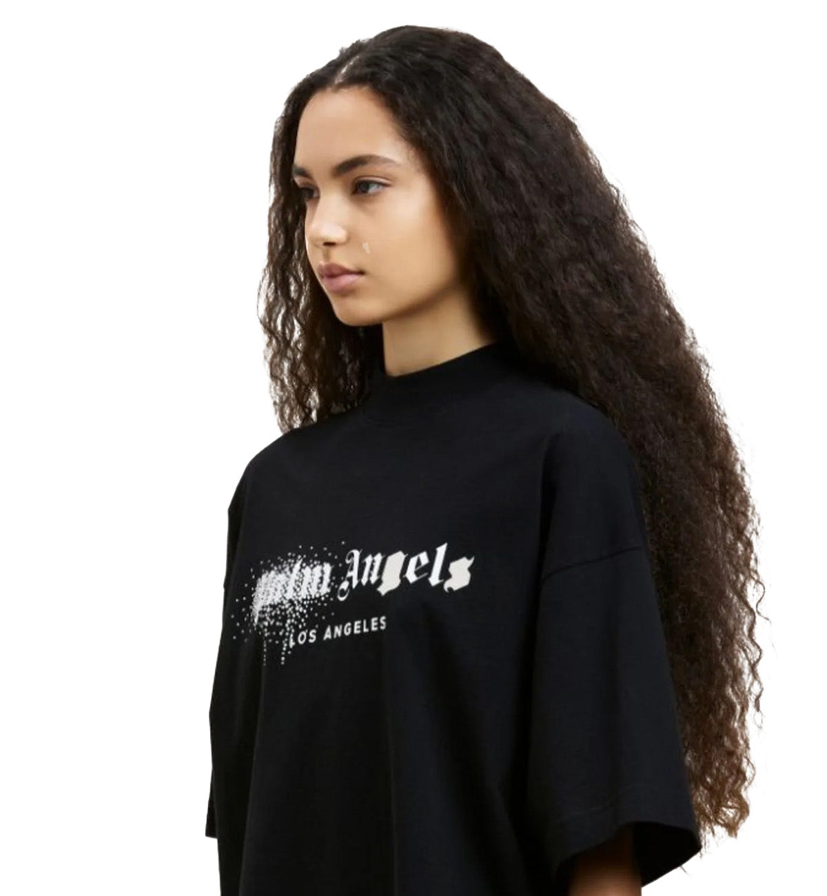 Palm Angels Ladies Water Crystal Tee (Black)