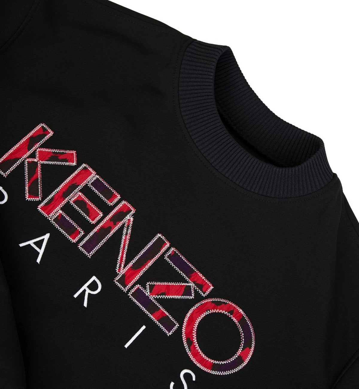 Kenzo Paris Red Camo Black Sweatshirt