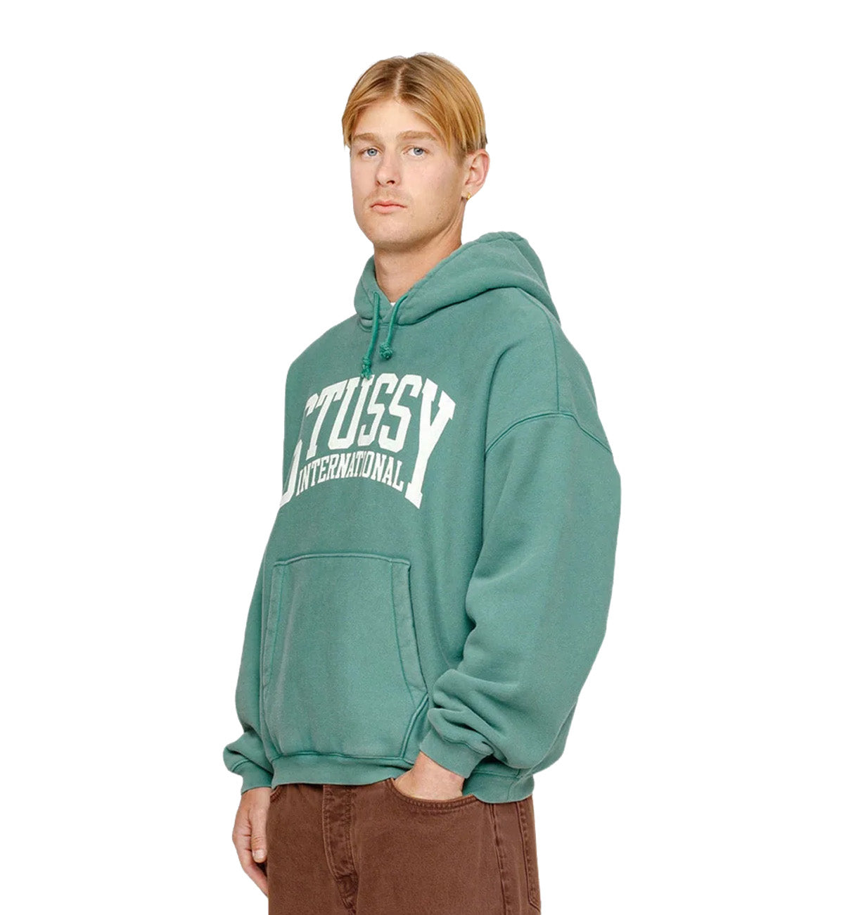 Stussy teal hoodie sale