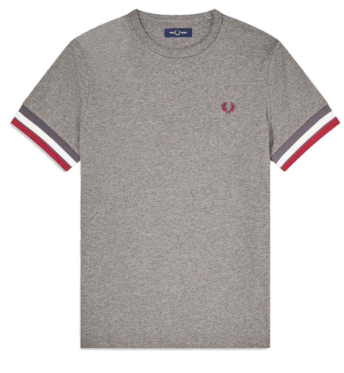 Fred Perry Bold Tipped Grey T-Shirt