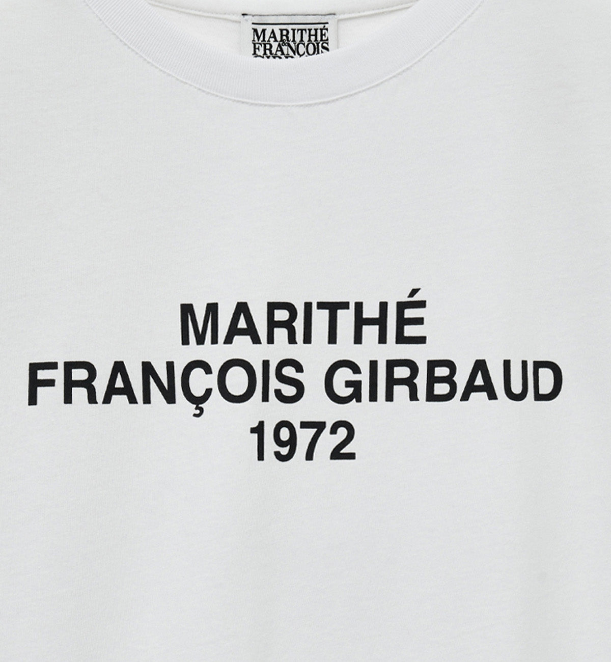 Marithe Lettering Logo Oversized T-Shirt (White)