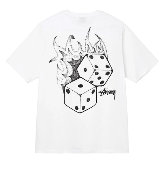 Stussy Fire Dice Tee (White)