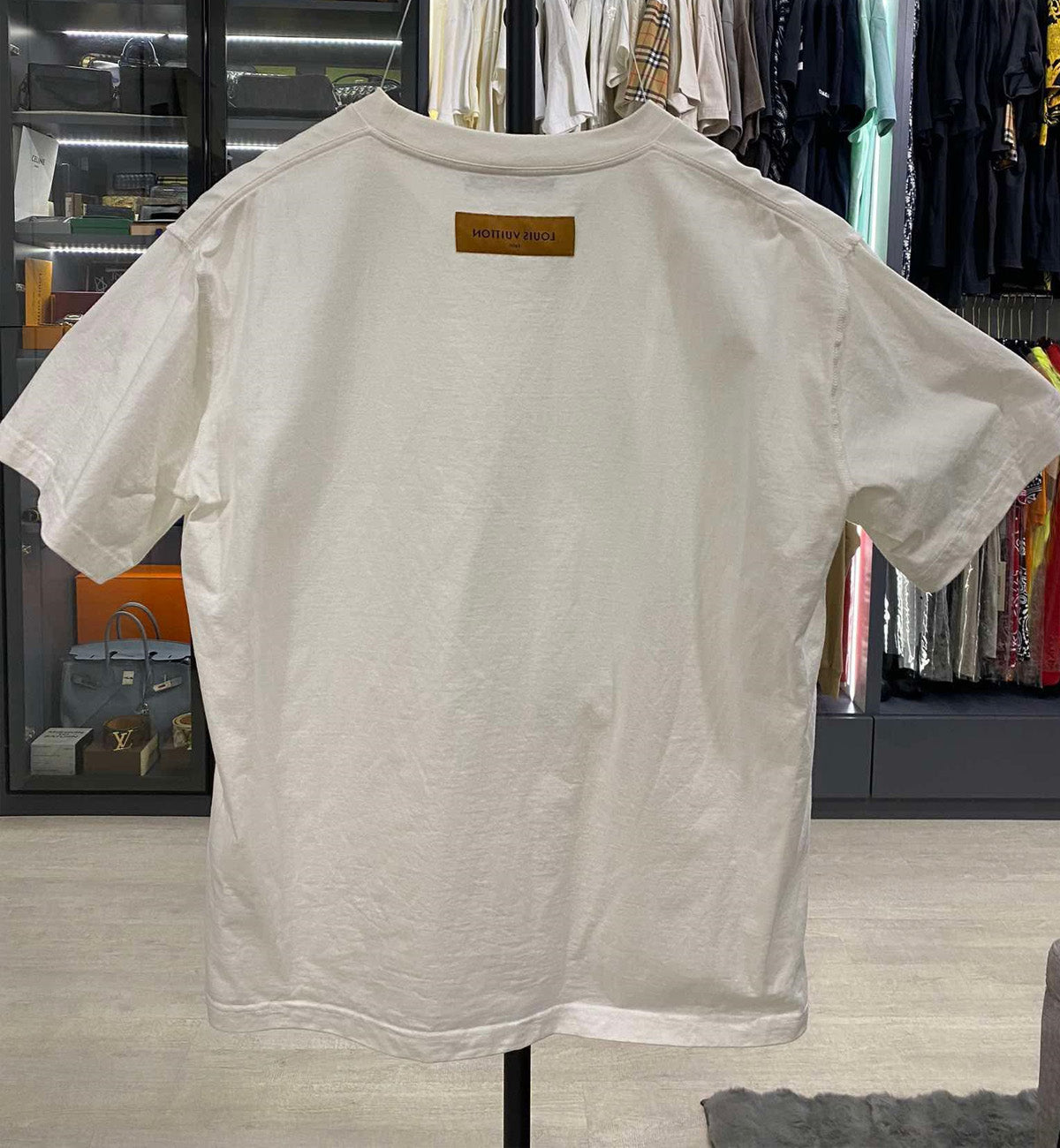 [Pre-Used] LV White Chest Logo T-Shirt
