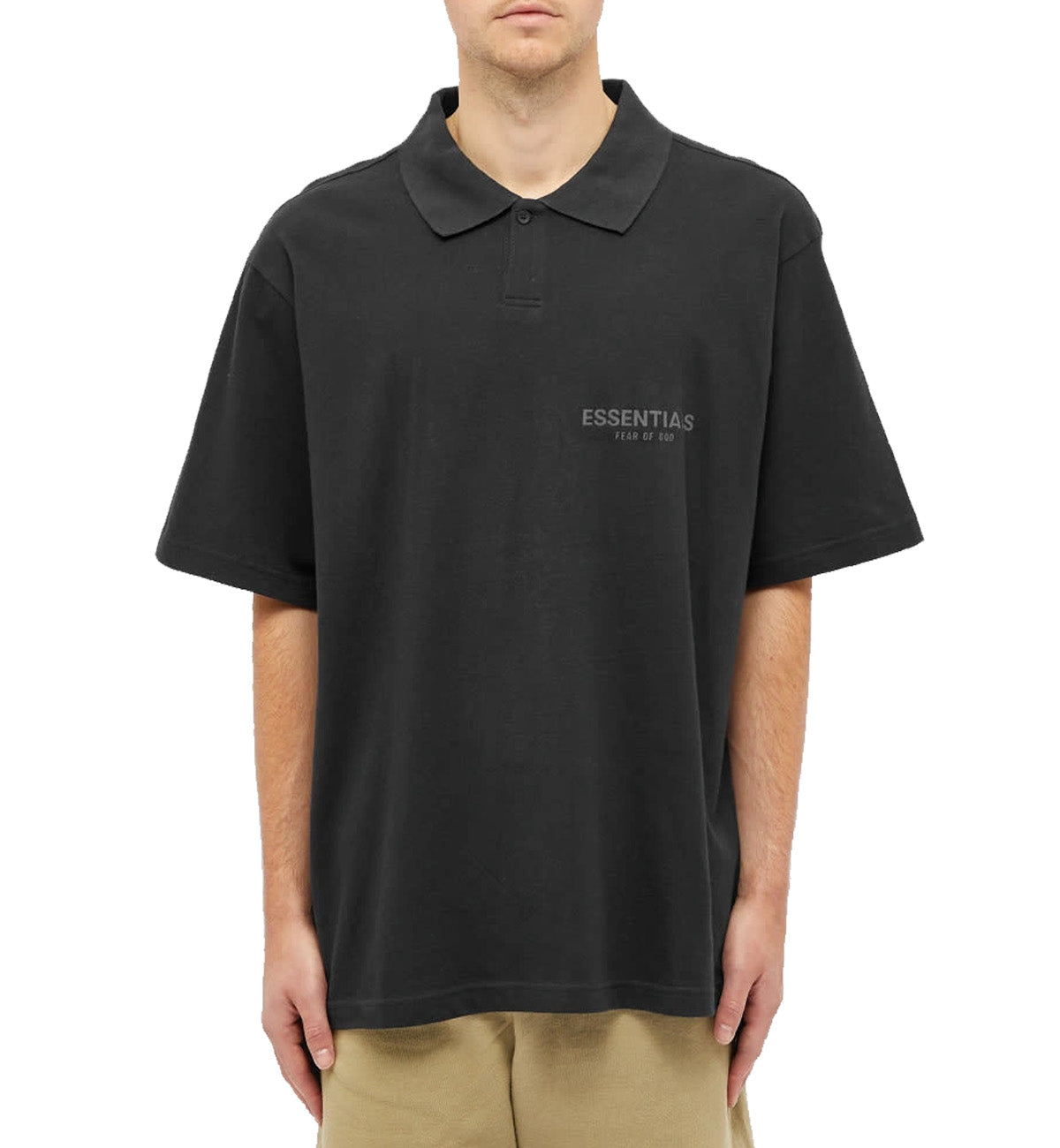 Fear Of God Essentials Short Polo Shirt (Black)