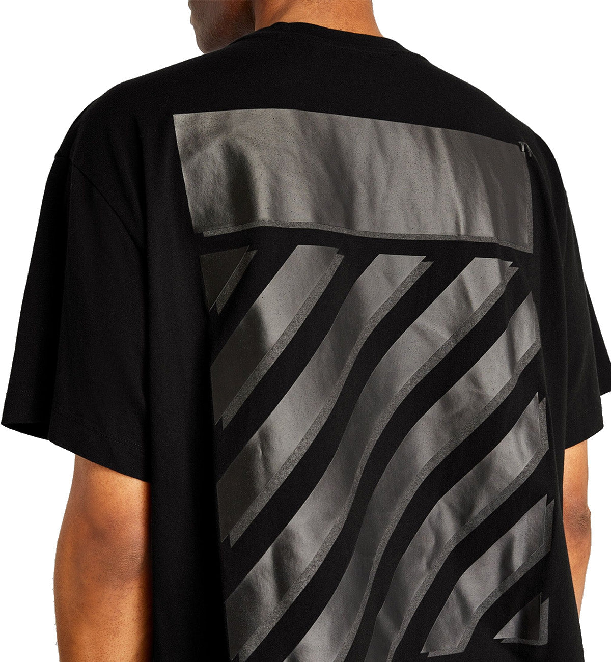 Off white diagonals outlet tee