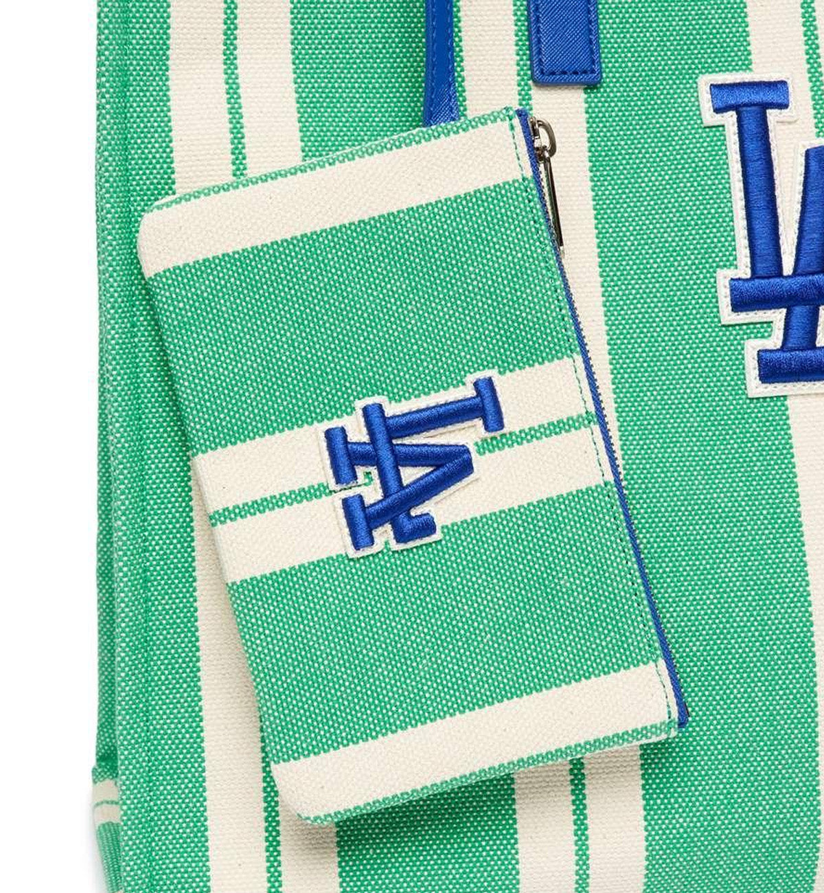 MLB Ethnic Stripe LA Tote Bag (Green)