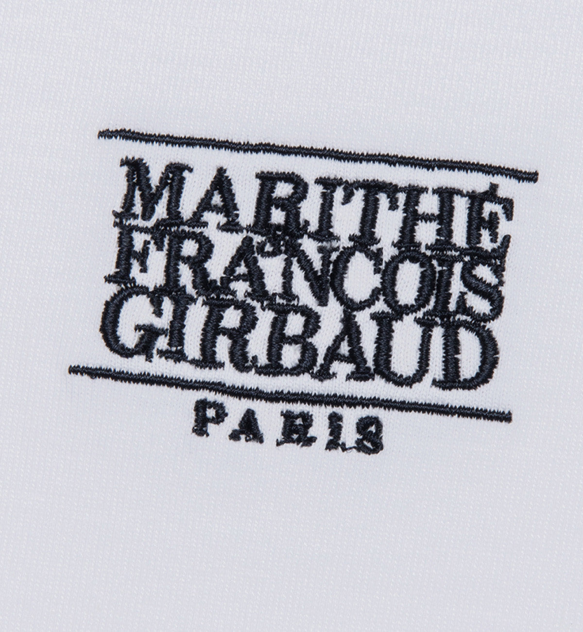 Marithe W Classic Logo Ringer T-Shirt (White)