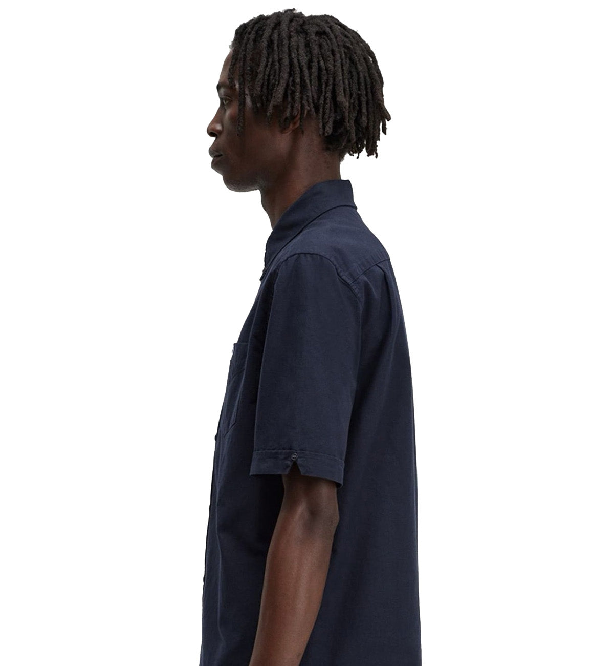 Fred Perry Short Sleeve Oxford Shirt (Navy)