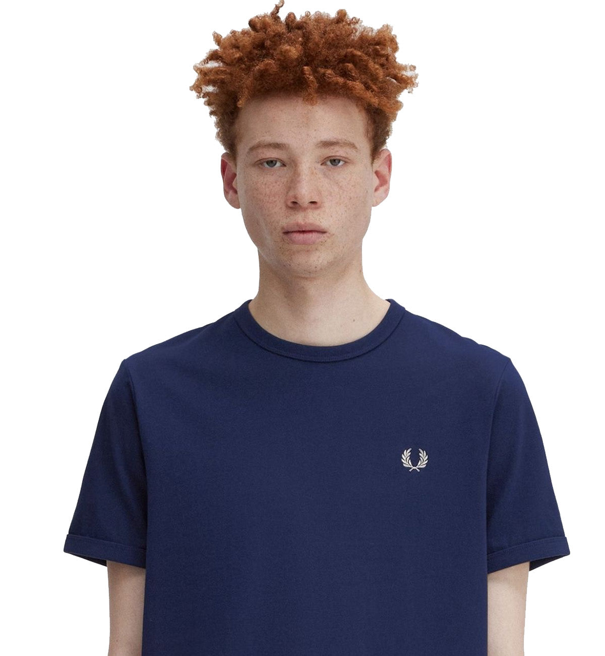 Fred Perry Small Logo T-Shirt (Blue)