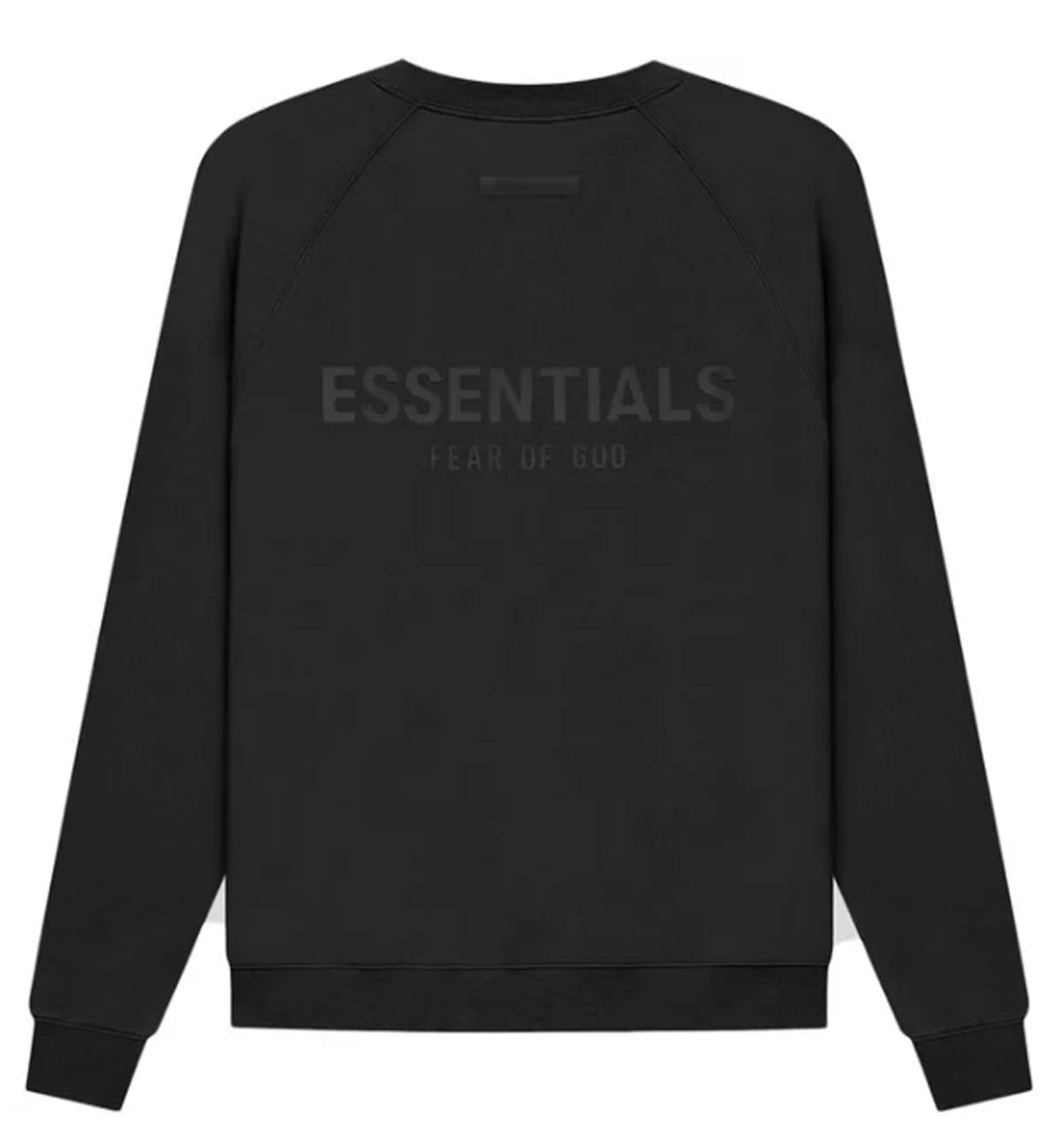 Fear of God Essentials Pull-Over Crewneck 2021 Sweatshirt (Black)