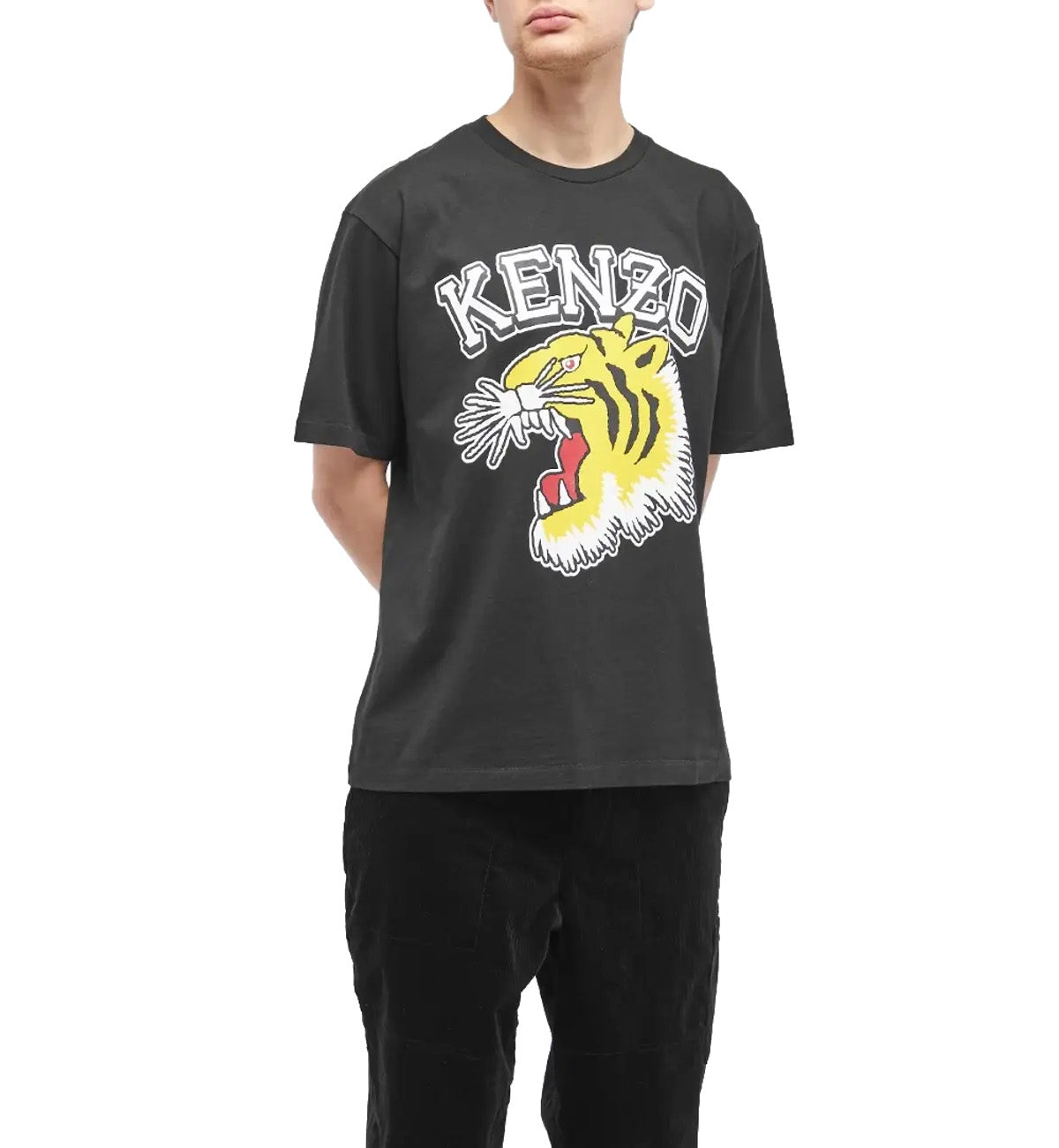 Kenzo Large Varsity Tiger T-Shirt (Black)