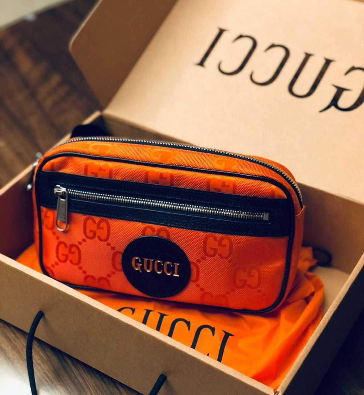 Gucci Off The Grid Orange Waist Bag