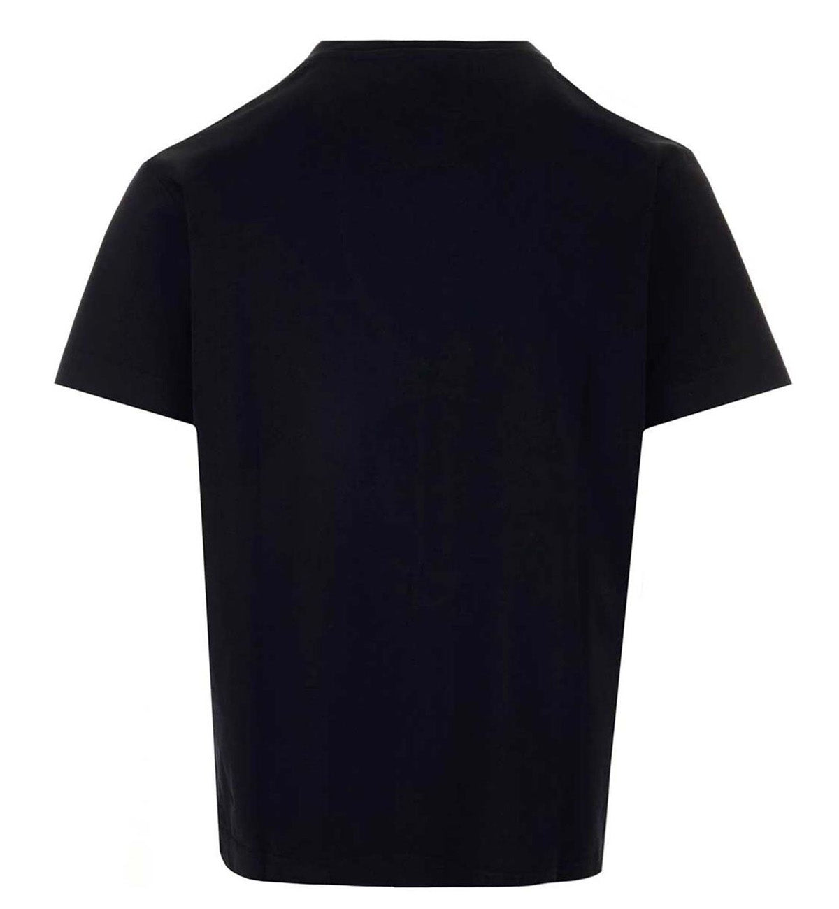 Givenchy Ribbed Necklined Printed T-Shirt (Black)