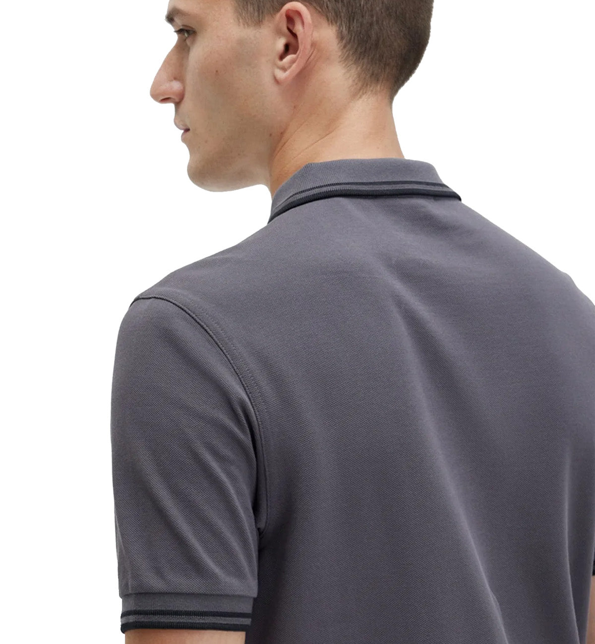 Fred Perry Black Twin Tipped Grey Polo Shirt