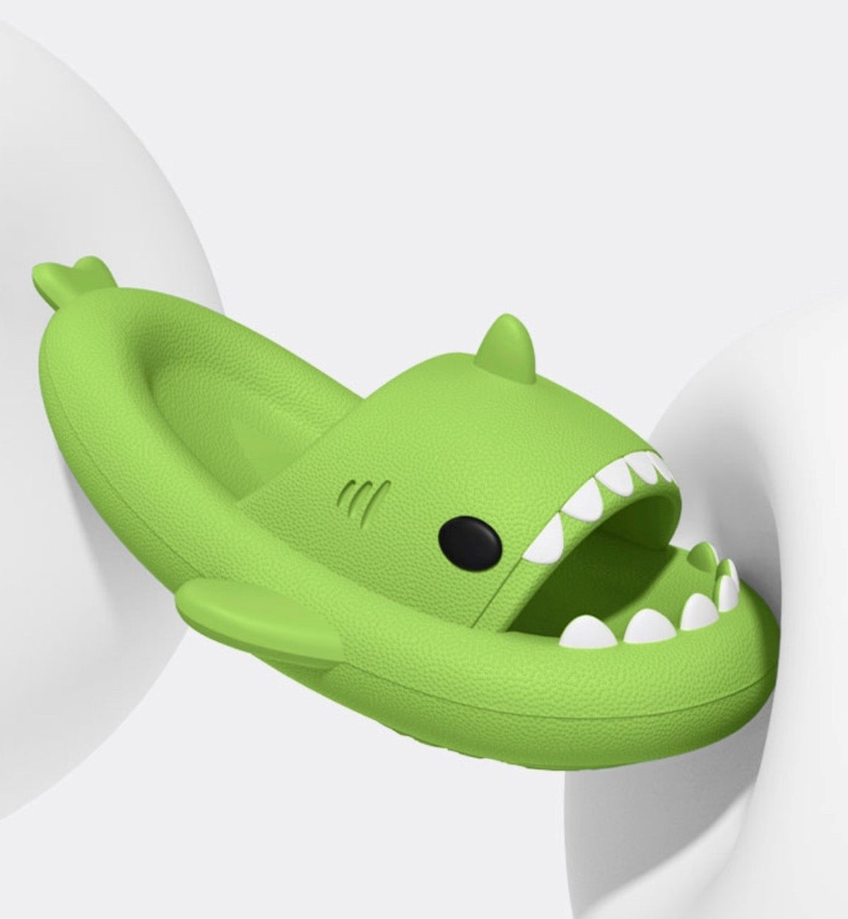 Chikoku Smooth Fun Shark Sandals (Lime)