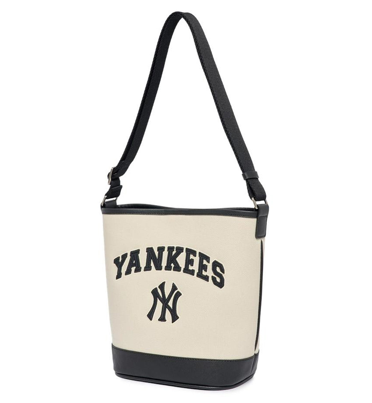 MLB Varsity Basic Canvas Bucket Bag NY White