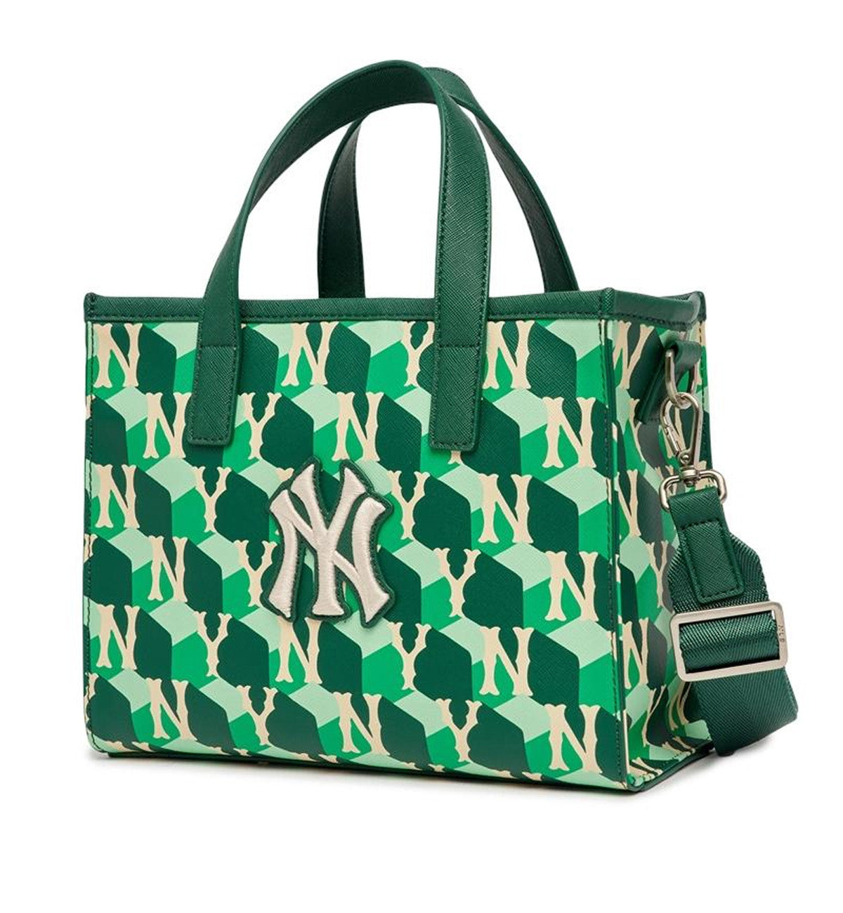 MLB Cube Monogram S Tote Bag NY (Green)