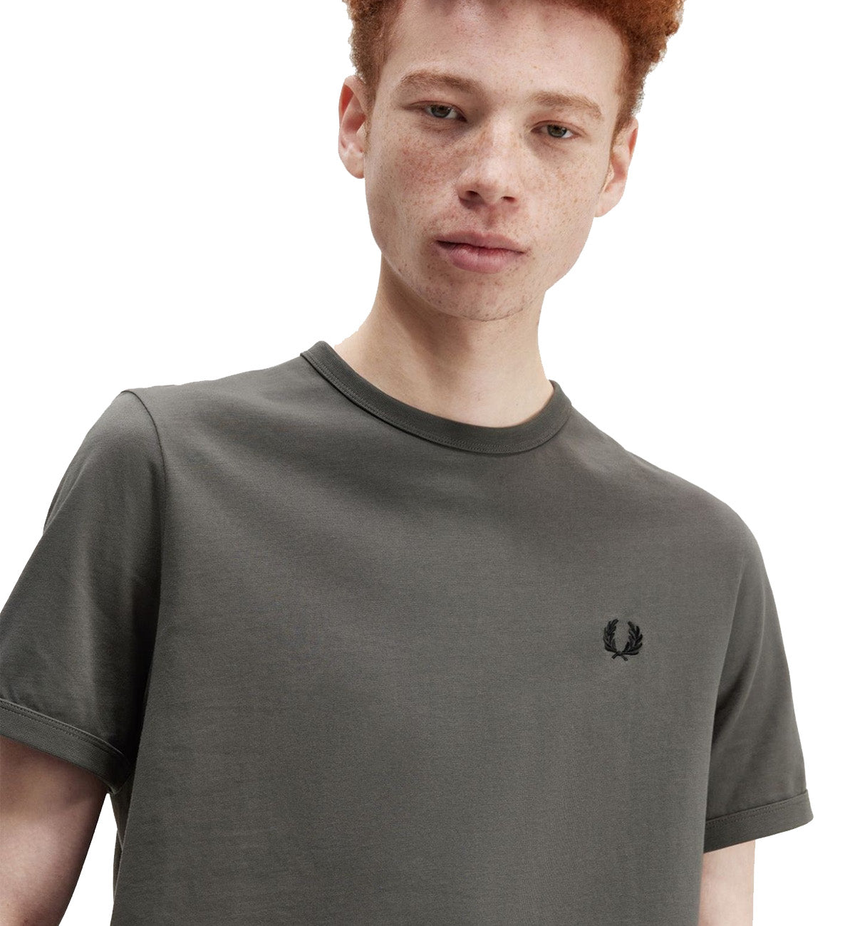 Fred Perry Small Logo T-Shirt (Cement)