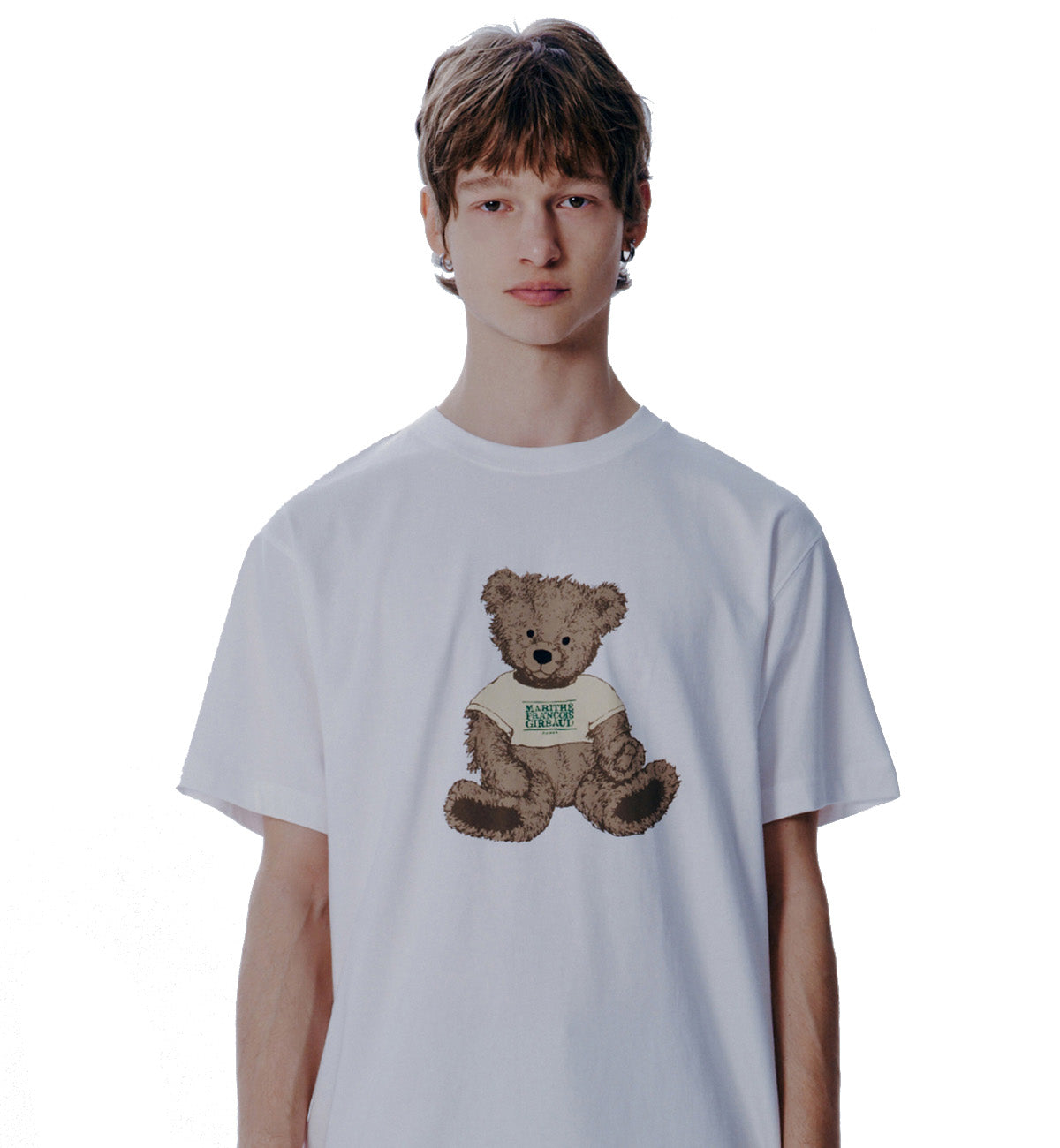 Marithe Doodle Bear T-Shirt (White)