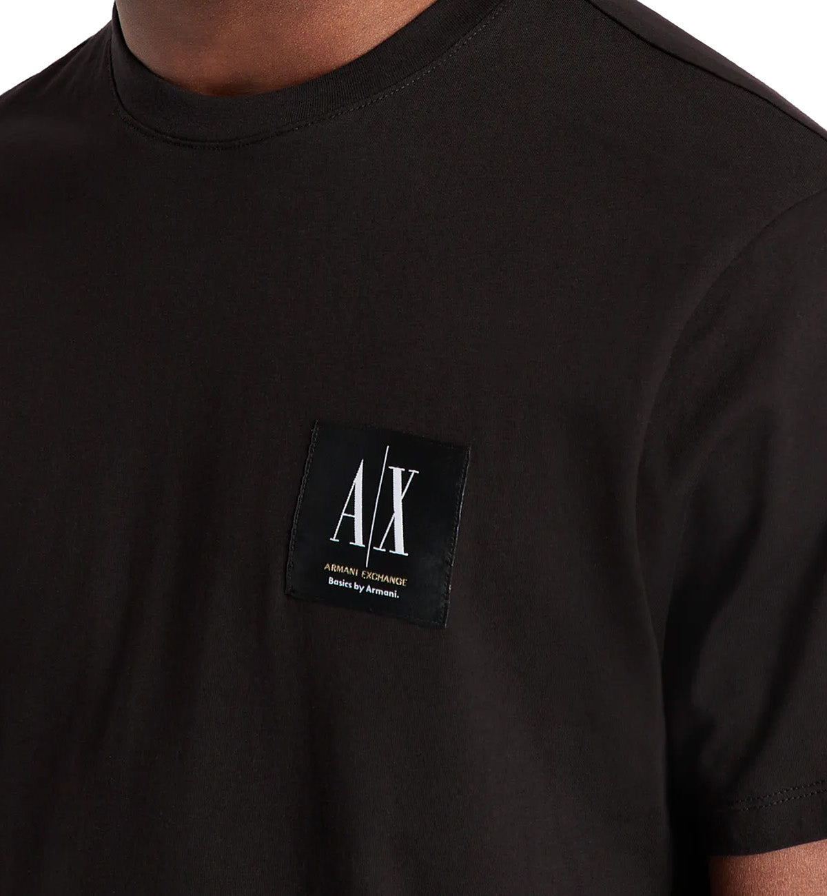 Armani Exchange Basic Chest Logo Tee (Black)