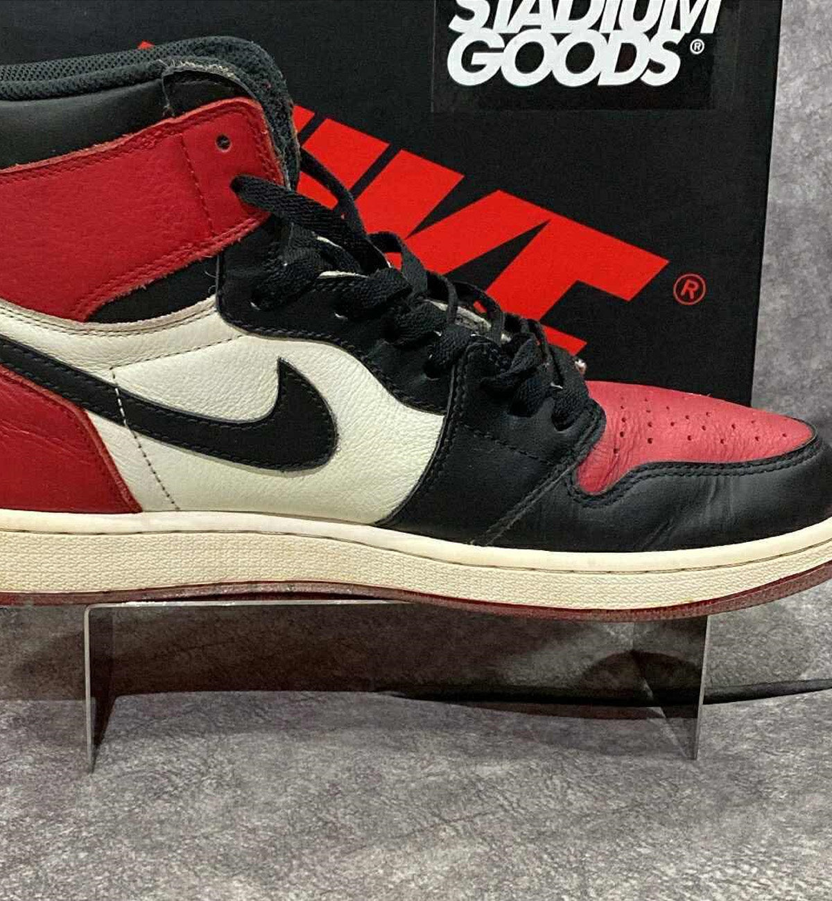 [Pre-Used] AJ1 High Bred Toe Red