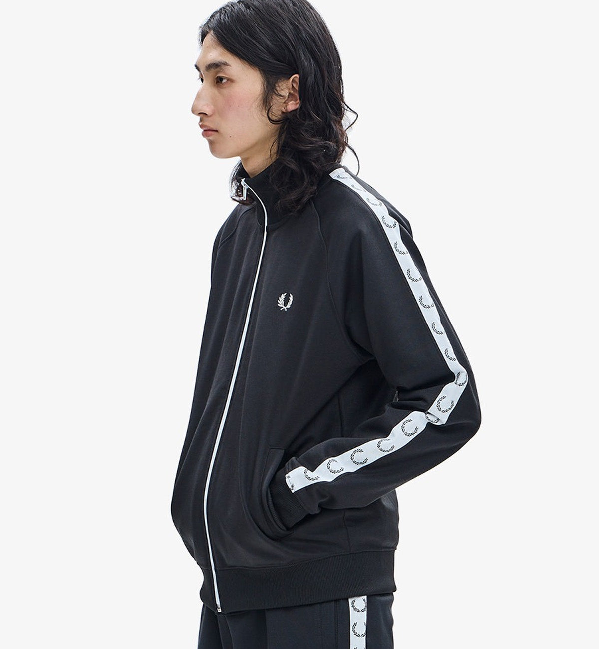 Fred Perry Track Taped Jacket (Black)